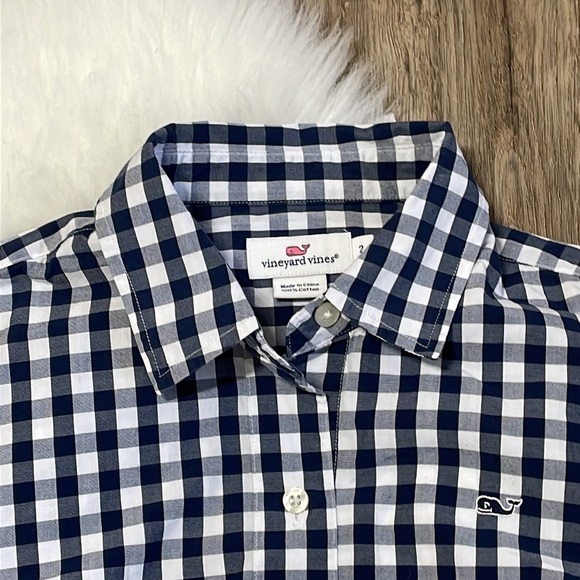 Vineyard Vines Womens Buffalo Plaid Button Down Shirt Size 2 - Picture 2 of 10